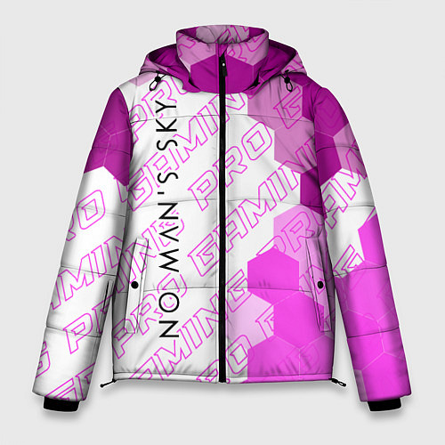 Мужская зимняя куртка No Mans Sky pro gaming: по-вертикали / 3D-Черный – фото 1