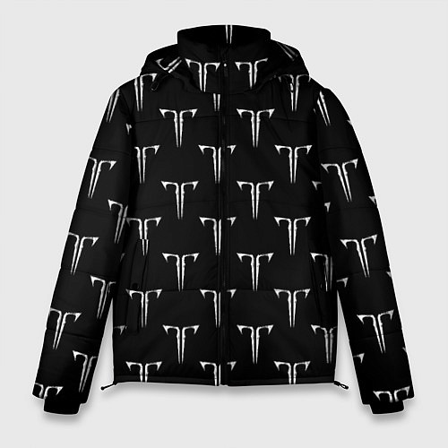 Мужская зимняя куртка Лост арк паттерн / 3D-Черный – фото 1