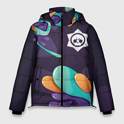 Куртка зимняя мужская Brawl Stars graffity splash, цвет: 3D-черный