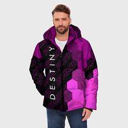 Куртка зимняя мужская Destiny pro gaming: по-вертикали, цвет: 3D-черный — фото 2