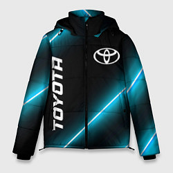 Куртка зимняя мужская Toyota неоновые лампы, цвет: 3D-черный