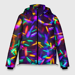 Куртка зимняя мужская Цветомузыка, цвет: 3D-черный