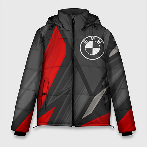 Мужская зимняя куртка BMW sports racing / 3D-Черный – фото 1