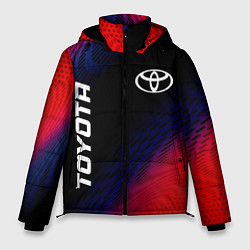 Мужская зимняя куртка Toyota красный карбон