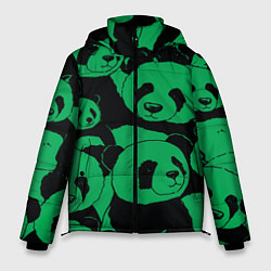 Мужская зимняя куртка Panda green pattern