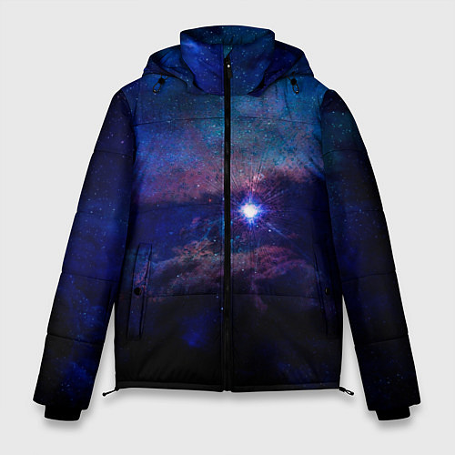 Мужская зимняя куртка Звёздное небо / 3D-Черный – фото 1
