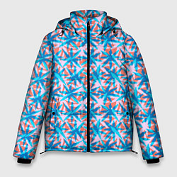 Куртка зимняя мужская Листья кленовые, цвет: 3D-черный