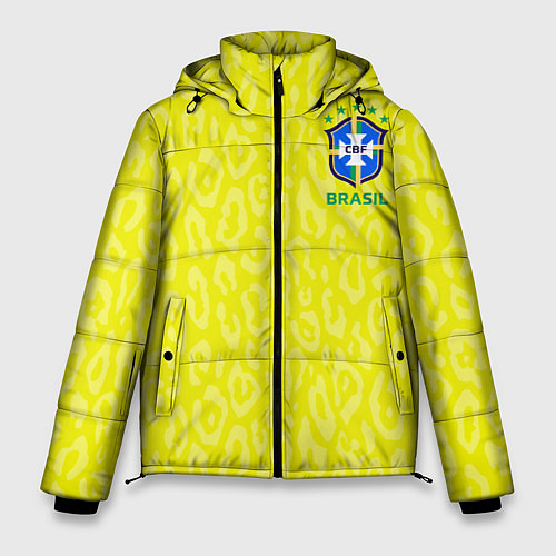 Мужская зимняя куртка Форма сборной Бразилии ЧМ 2022 / 3D-Черный – фото 1