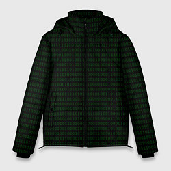 Куртка зимняя мужская Однотонный двоичный код, цвет: 3D-красный
