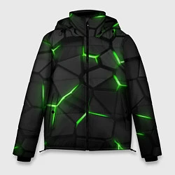 Куртка зимняя мужская Green neon steel, цвет: 3D-черный