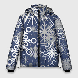 Куртка зимняя мужская Волшебный снегопад, цвет: 3D-светло-серый