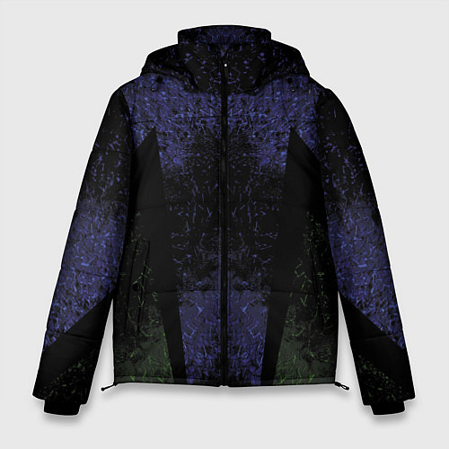 Мужская зимняя куртка Космические узоры / 3D-Светло-серый – фото 1