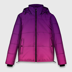 Куртка зимняя мужская Фиолетово малиновый градиент, цвет: 3D-красный