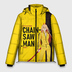 Куртка зимняя мужская Человек-бензопила - Пауэр, цвет: 3D-красный