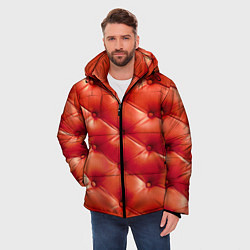 Куртка зимняя мужская Quilted furniture leather, цвет: 3D-черный — фото 2