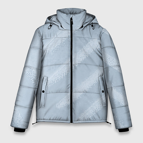 Мужская зимняя куртка Снежный узор / 3D-Черный – фото 1