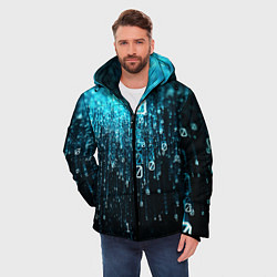 Куртка зимняя мужская Двоичный код, цвет: 3D-светло-серый — фото 2