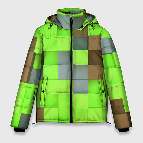 Мужская зимняя куртка Артем майнкрафт / 3D-Черный – фото 1