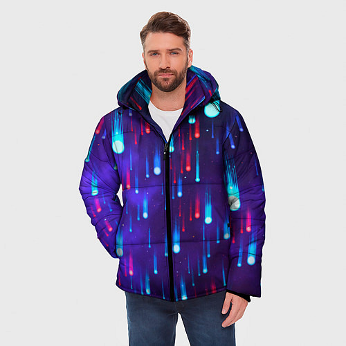 Мужская зимняя куртка Neon rain / 3D-Светло-серый – фото 3