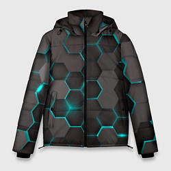 Куртка зимняя мужская Космические грани, цвет: 3D-светло-серый