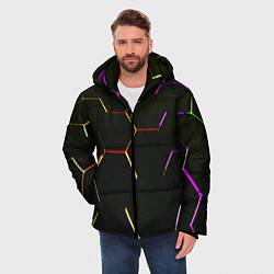 Куртка зимняя мужская Киберстиль, цвет: 3D-светло-серый — фото 2