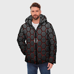 Куртка зимняя мужская Броня из стали, цвет: 3D-красный — фото 2