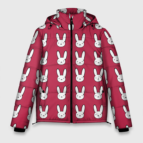 Мужская зимняя куртка Bunny Pattern red / 3D-Черный – фото 1