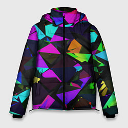 Куртка зимняя мужская Shapes triangle geometry, цвет: 3D-красный