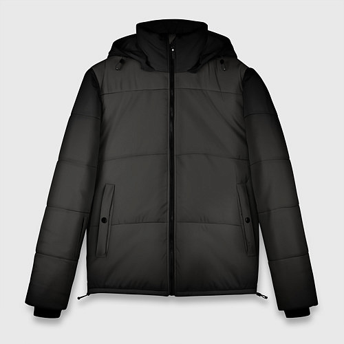 Мужская зимняя куртка Черная виньетка для черного / 3D-Черный – фото 1