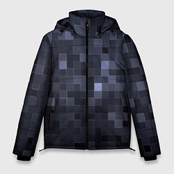 Куртка зимняя мужская Minecraft block time, цвет: 3D-черный