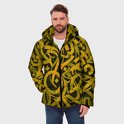 Куртка зимняя мужская Gold Calligraphic, цвет: 3D-черный — фото 2