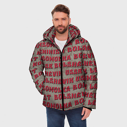 Мужская зимняя куртка Leninism / 3D-Светло-серый – фото 3