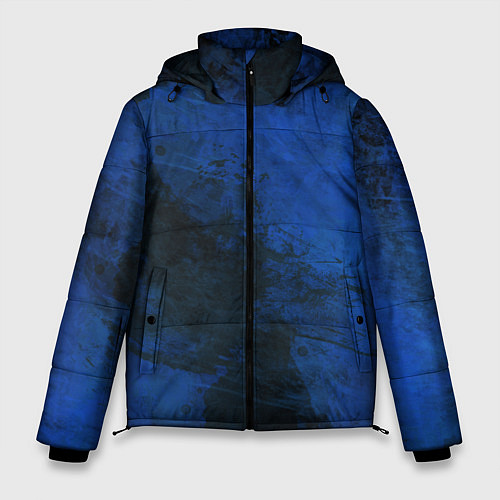 Мужская зимняя куртка Синий дым / 3D-Черный – фото 1
