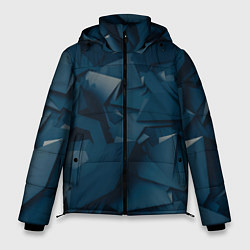Куртка зимняя мужская Абстрактное множество металлических предметов, цвет: 3D-красный