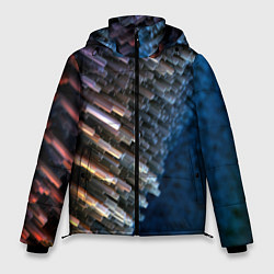 Куртка зимняя мужская Shape grey abstract, цвет: 3D-светло-серый