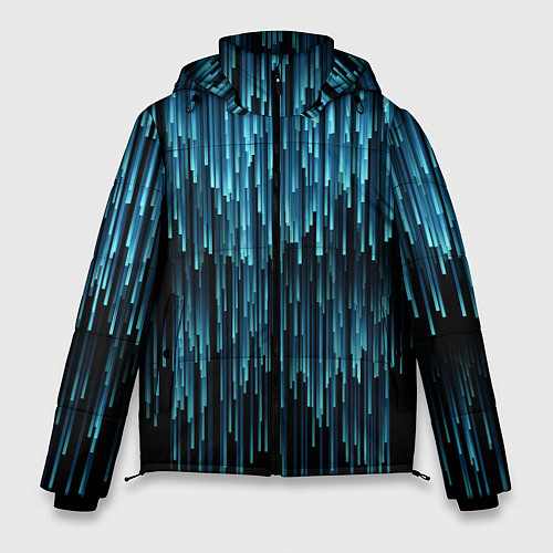 Мужская зимняя куртка Falling rays / 3D-Черный – фото 1