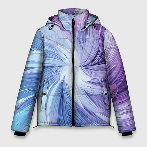 Мужская зимняя куртка Вихрь красок / 3D-Черный – фото 1