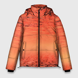 Куртка зимняя мужская Огненные осколки, цвет: 3D-черный