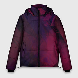 Куртка зимняя мужская Фиолетовый мазок, цвет: 3D-светло-серый
