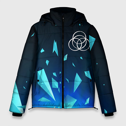 Мужская зимняя куртка Elden Ring взрыв частиц / 3D-Черный – фото 1