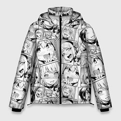 Куртка зимняя мужская Anime hentai ahegao, цвет: 3D-светло-серый