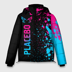 Куртка зимняя мужская Placebo - neon gradient: по-вертикали, цвет: 3D-черный