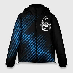 Куртка зимняя мужская Scorpions звуковая волна, цвет: 3D-черный
