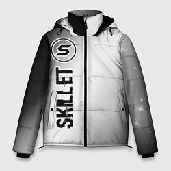 Куртка зимняя мужская Skillet glitch на светлом фоне: по-вертикали, цвет: 3D-черный
