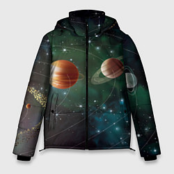 Куртка зимняя мужская Планетная система, цвет: 3D-красный