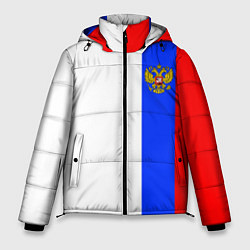 Куртка зимняя мужская Цвета России - герб, цвет: 3D-черный