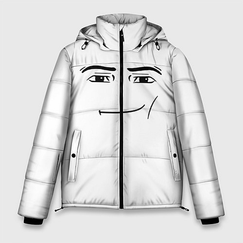 Мужская зимняя куртка Одежда Man Face Roblox / 3D-Черный – фото 1