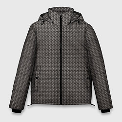Куртка зимняя мужская Кольчуга серая, цвет: 3D-черный