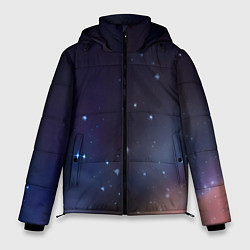 Куртка зимняя мужская Космическое полотно, цвет: 3D-черный