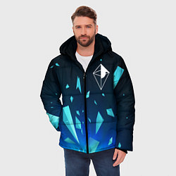 Куртка зимняя мужская No Mans Sky взрыв частиц, цвет: 3D-черный — фото 2